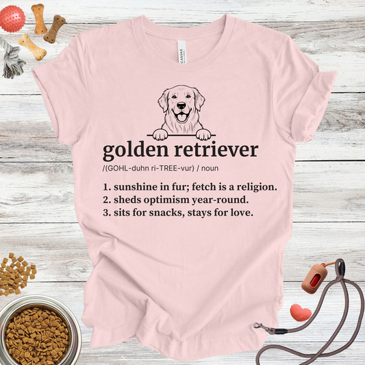 Golden Retriever Definition | Funny Dog Lover Tee