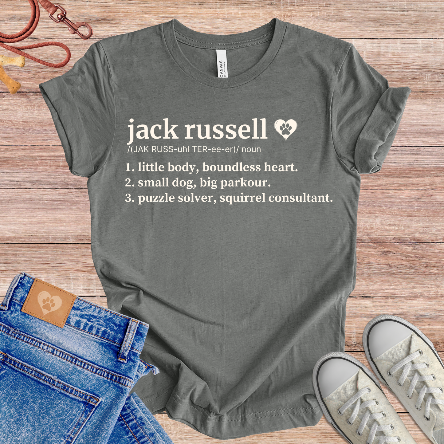 Jack Russell definition Tee dog t-shirt in Multi-Color — Paw Shaped Love
