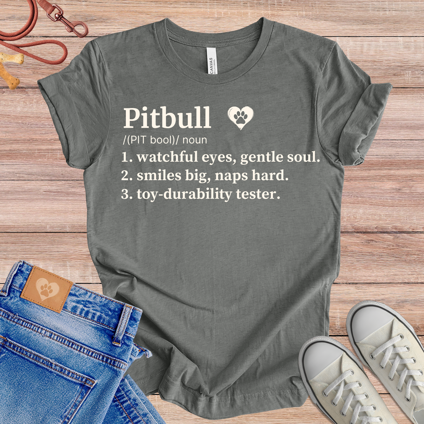 Pitbull definition Tee dog t-shirt in Multi-Color — Paw Shaped Love