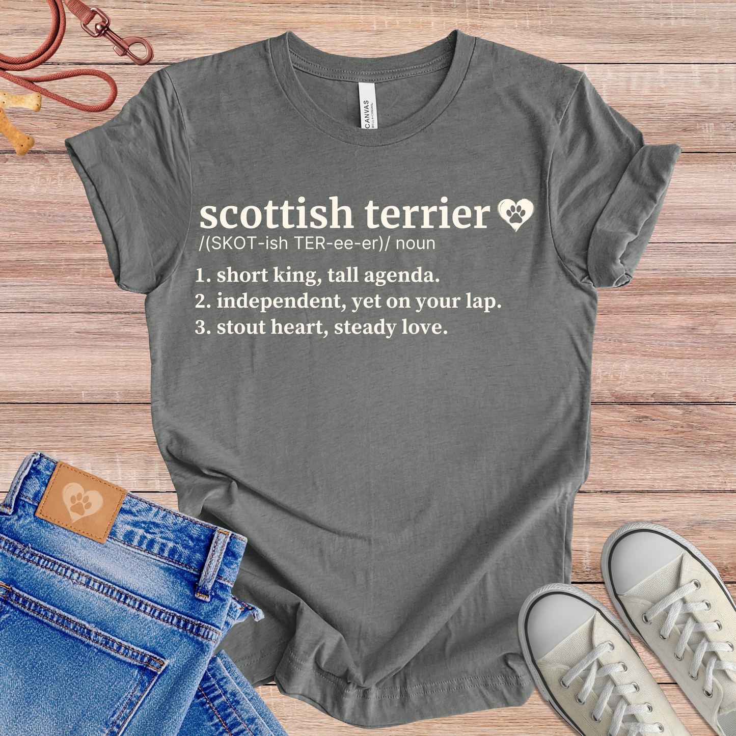 Scottish Terrier definition Tee dog t-shirt in Multi-Color — Paw Shaped Love