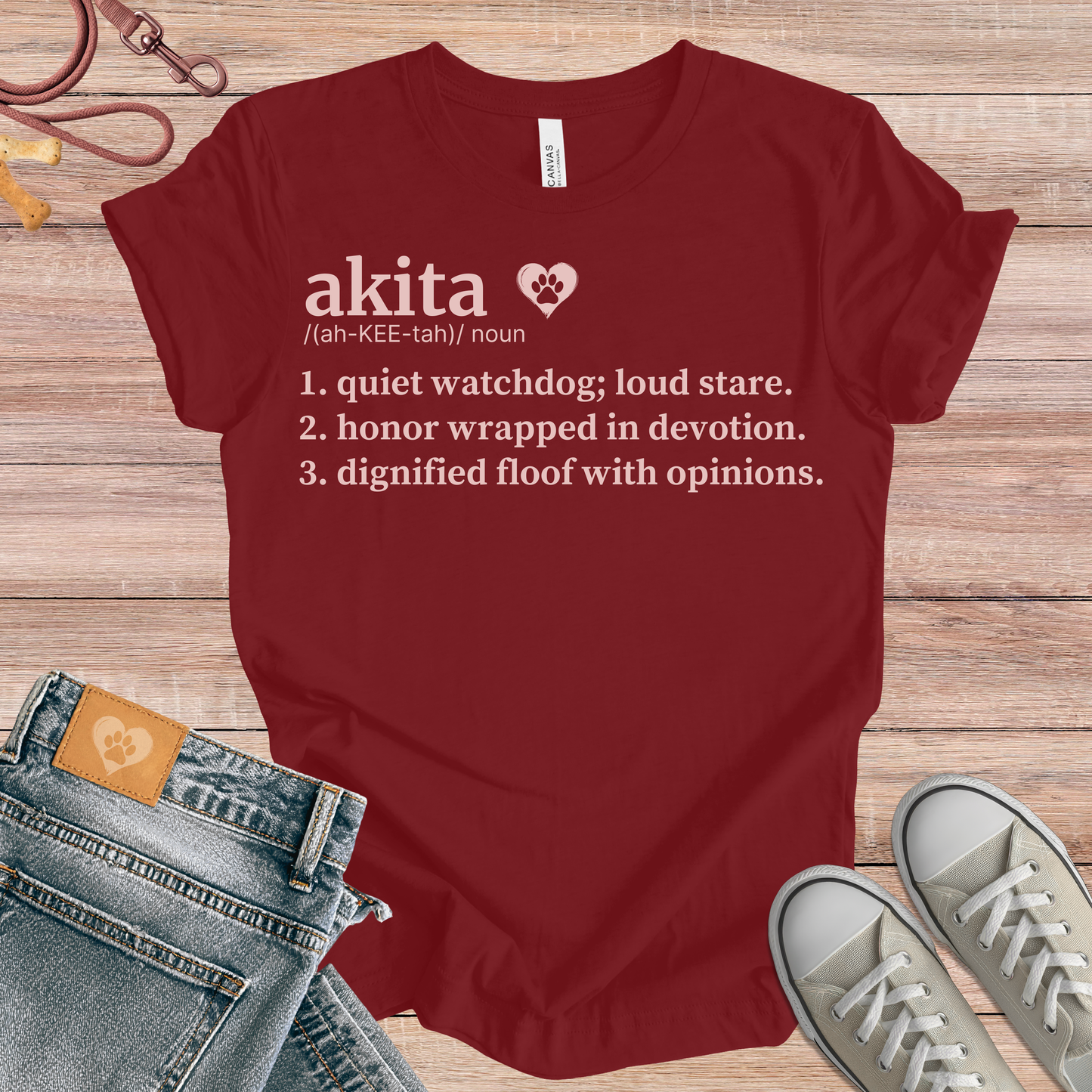 Akita definition Tee dog t-shirt in Multi-Color — Paw Shaped Love