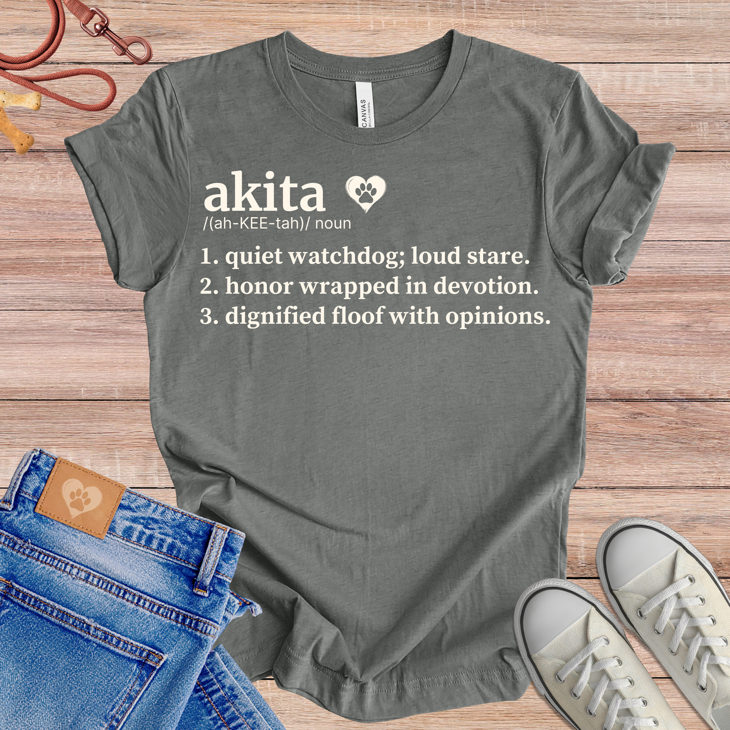 Akita definition Tee dog t-shirt in Multi-Color — Paw Shaped Love