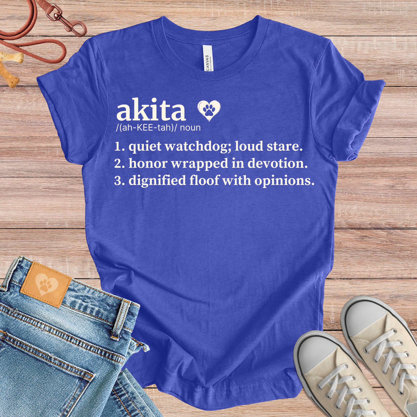 Akita definition Tee dog t-shirt in Multi-Color — Paw Shaped Love