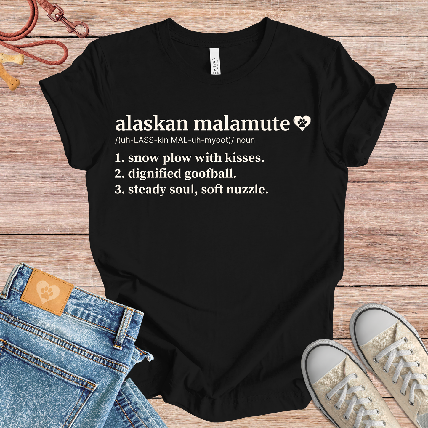 Alaskan Malamute definition Tee dog t-shirt in Multi-Color — Paw Shaped Love