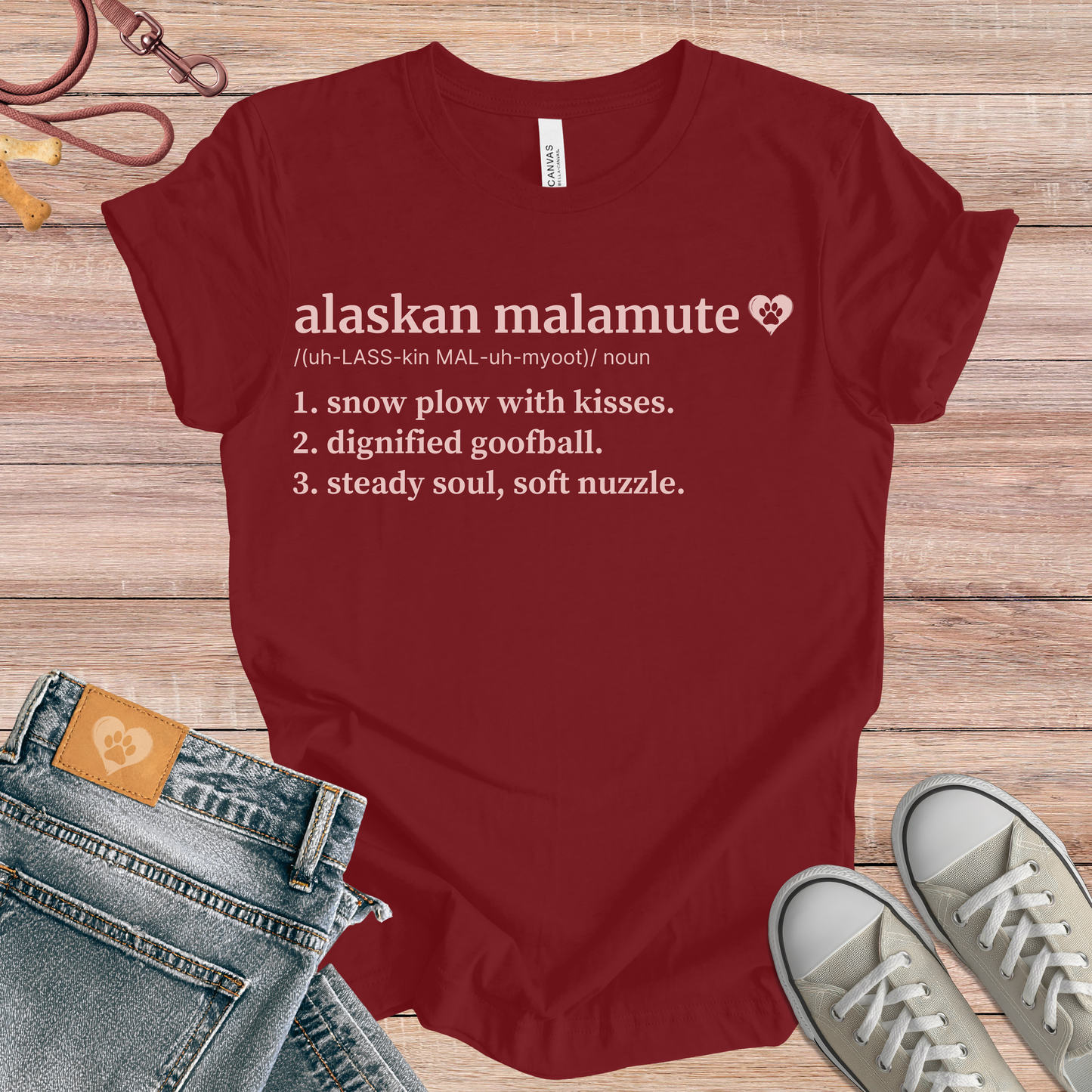 Alaskan Malamute definition Tee dog t-shirt in Multi-Color — Paw Shaped Love