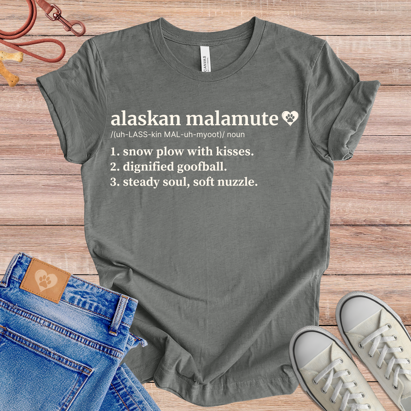 Alaskan Malamute definition Tee dog t-shirt in Multi-Color — Paw Shaped Love