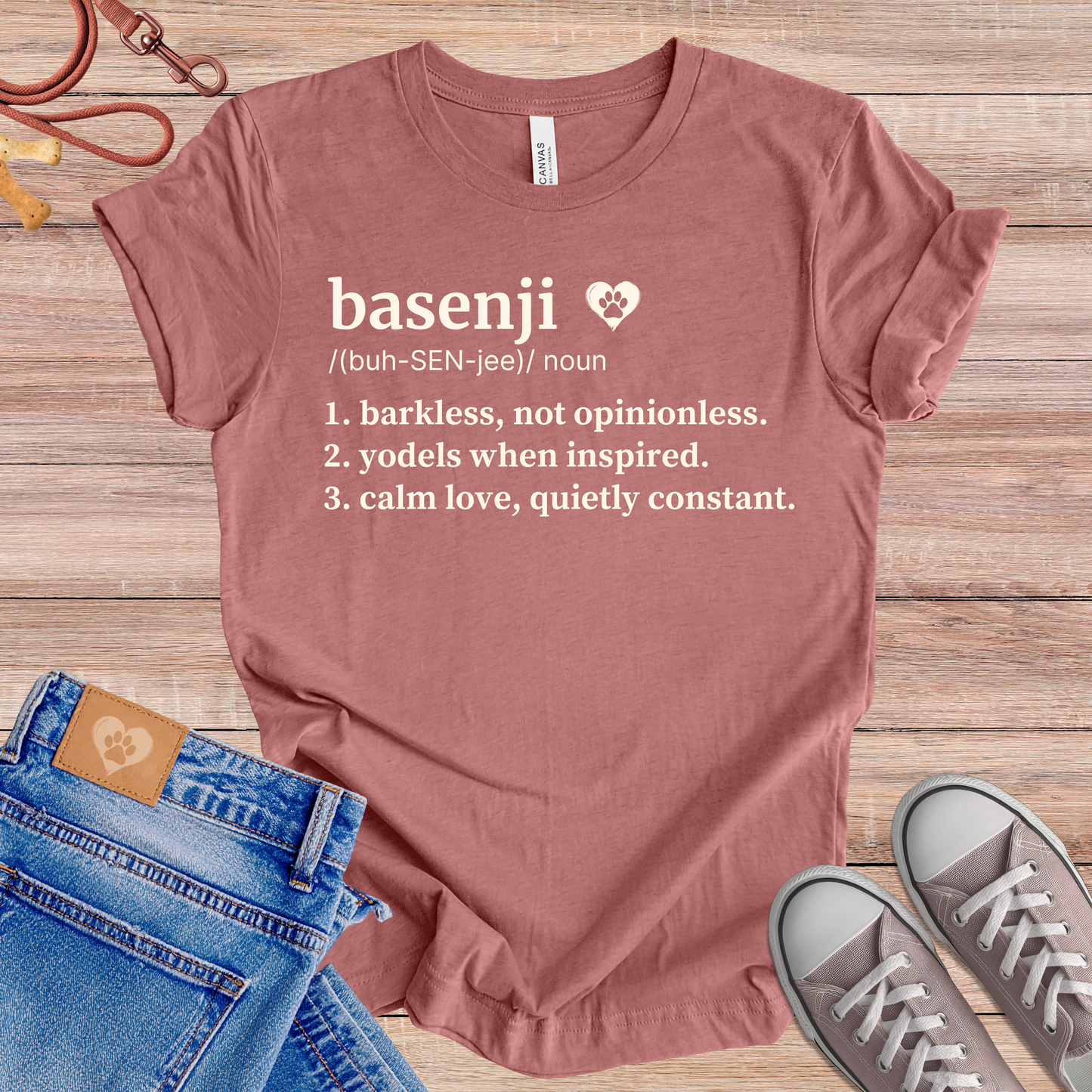 Basenji definition Tee dog t-shirt in Multi-Color — Paw Shaped Love