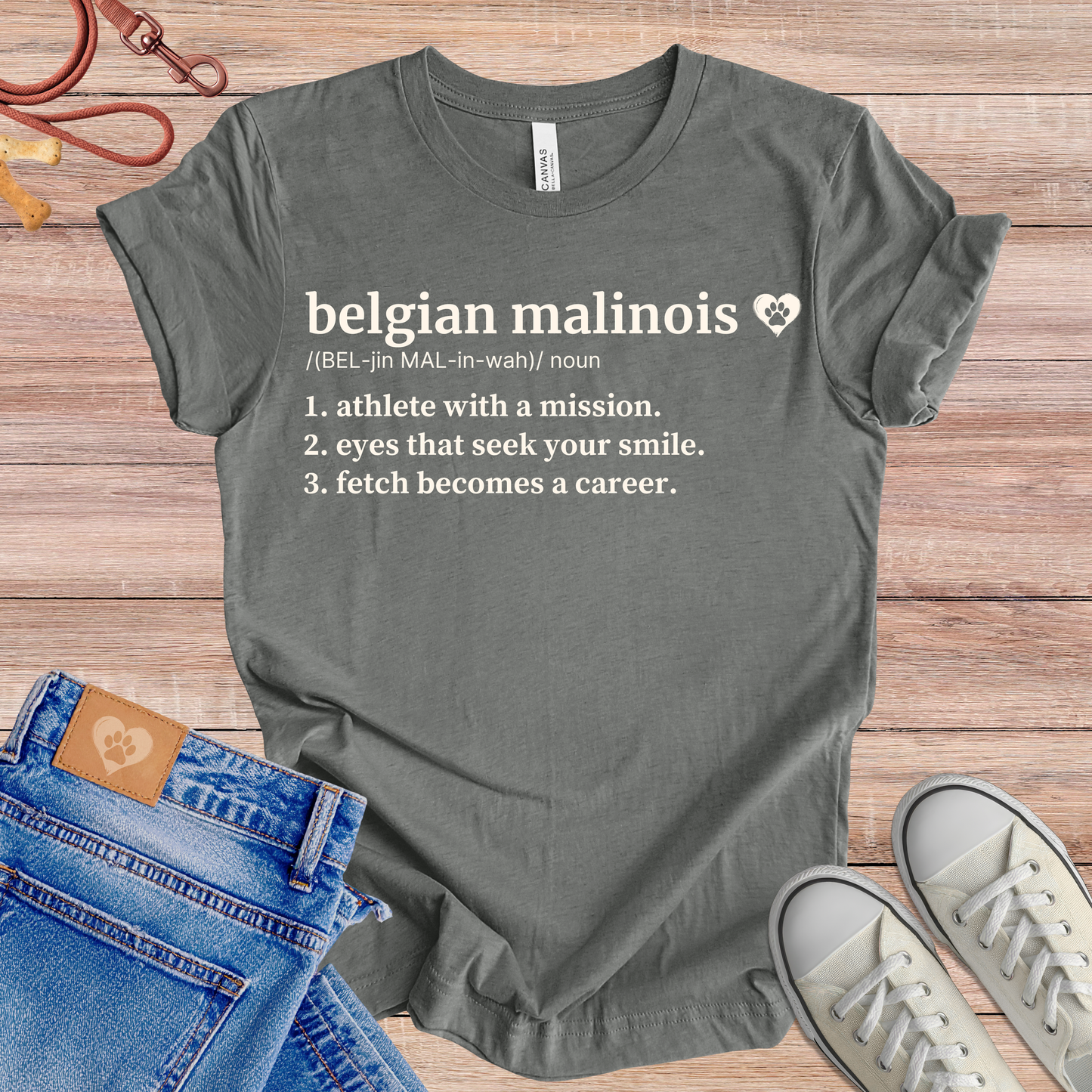 Belgian Malinois definition Tee dog t-shirt in Multi-Color — Paw Shaped Love