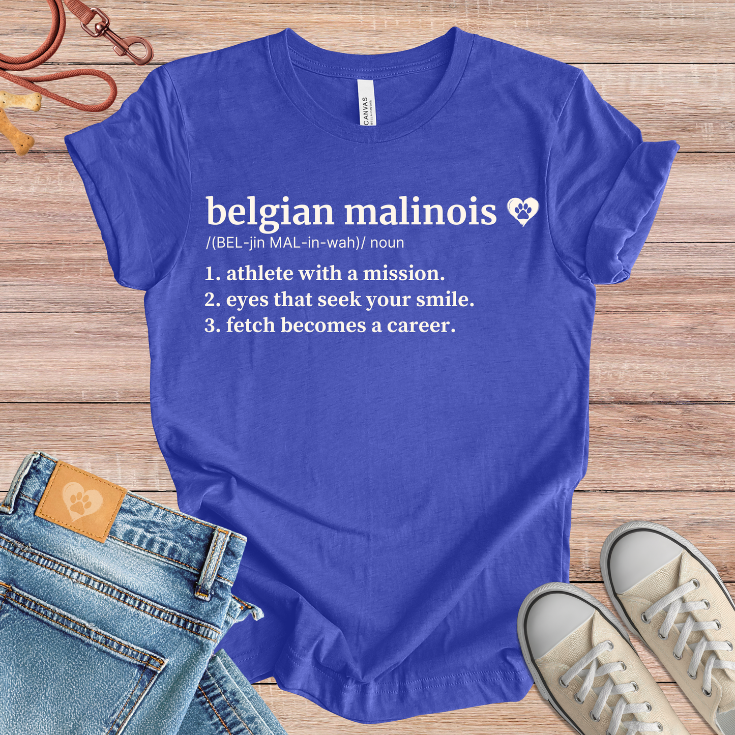 Belgian Malinois definition Tee dog t-shirt in Multi-Color — Paw Shaped Love
