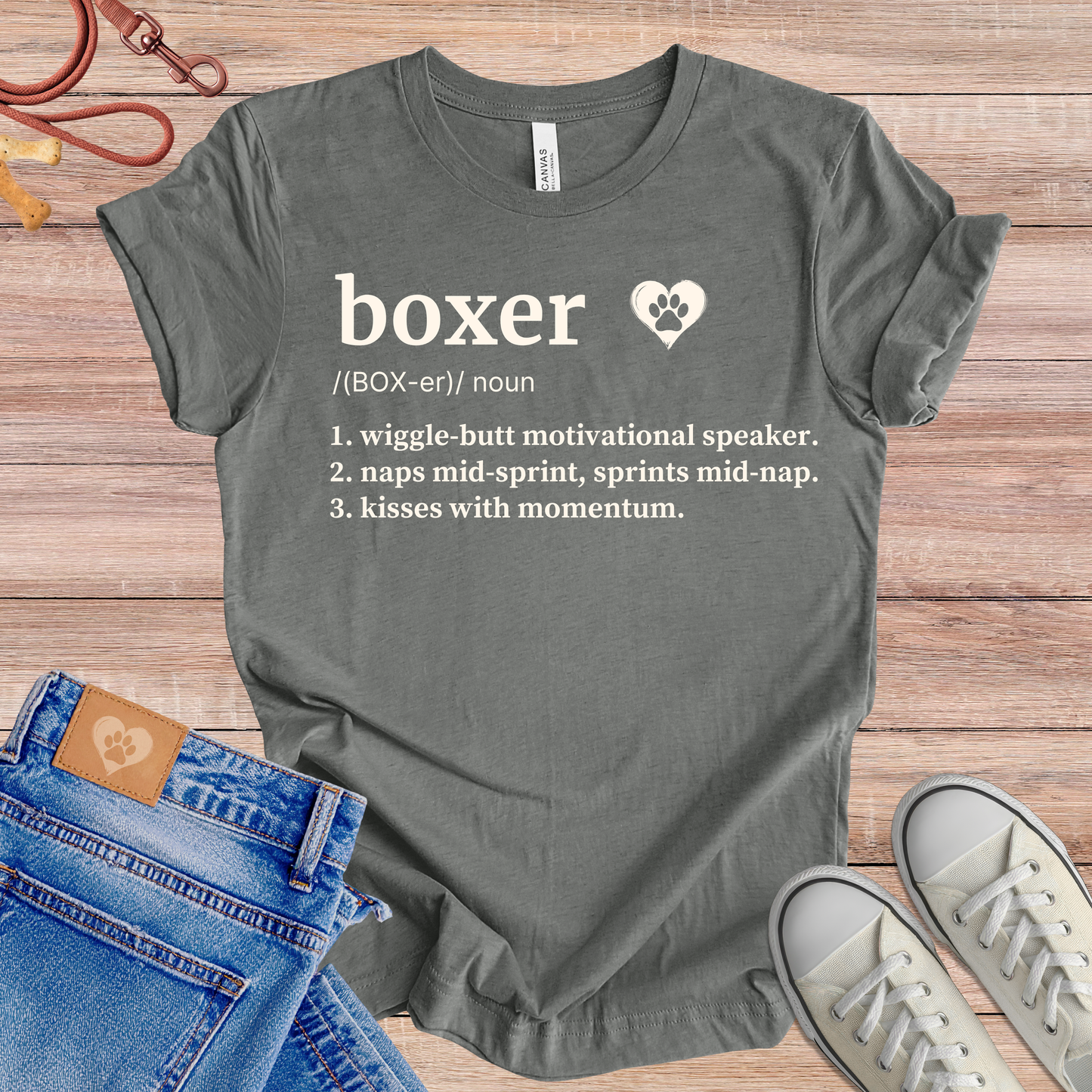 Boxer definition dog t-shirt in Multi-Color — Paw Shaped Love
