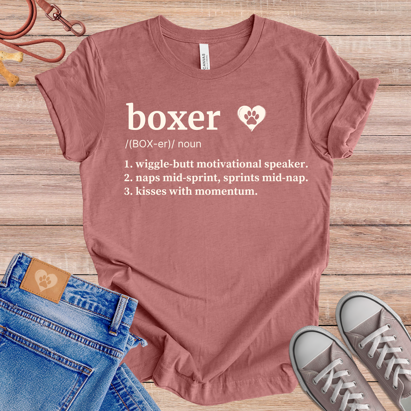 Boxer definition dog t-shirt in Multi-Color — Paw Shaped Love