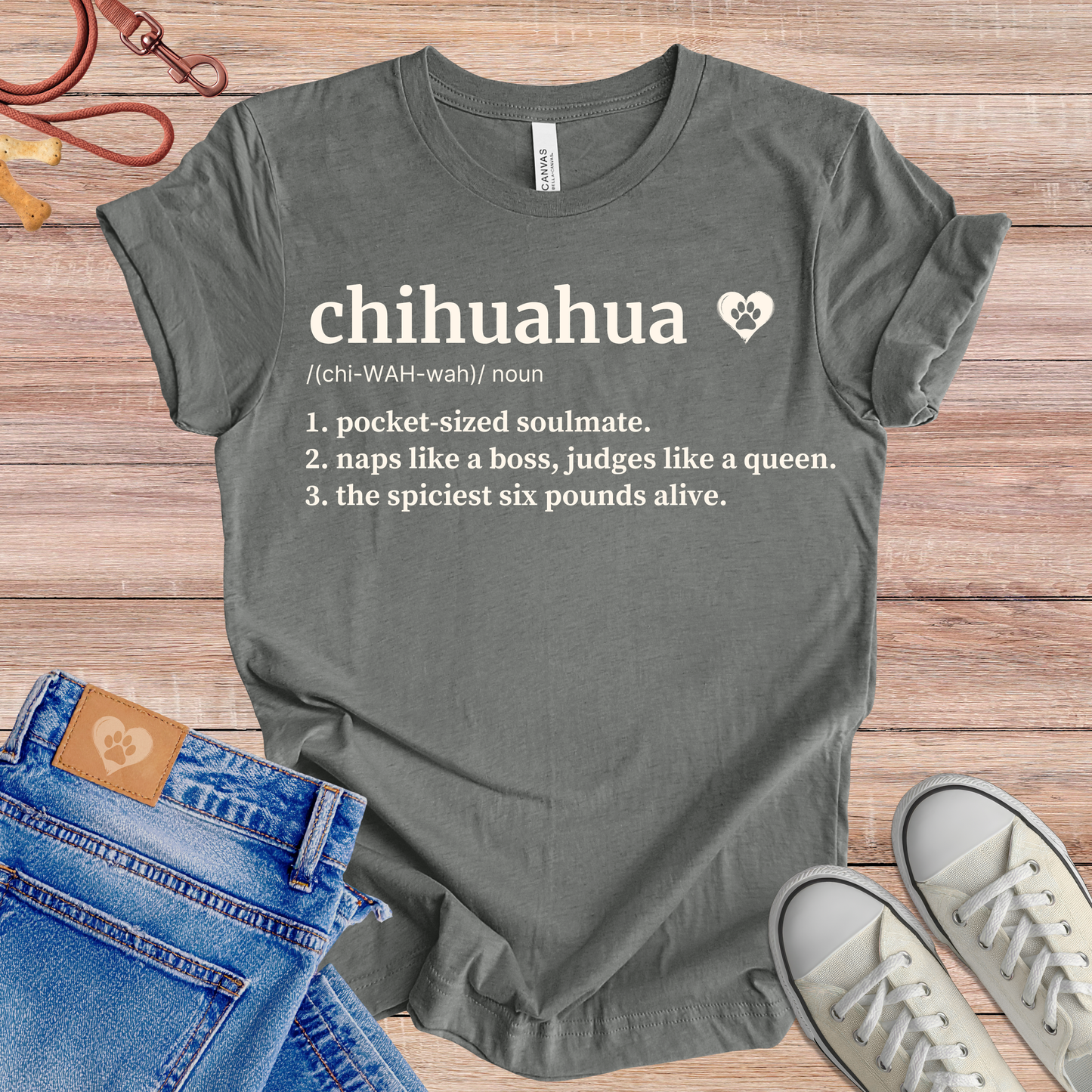 Chihuahua definition dog t-shirt in Multi-Color — Paw Shaped Love