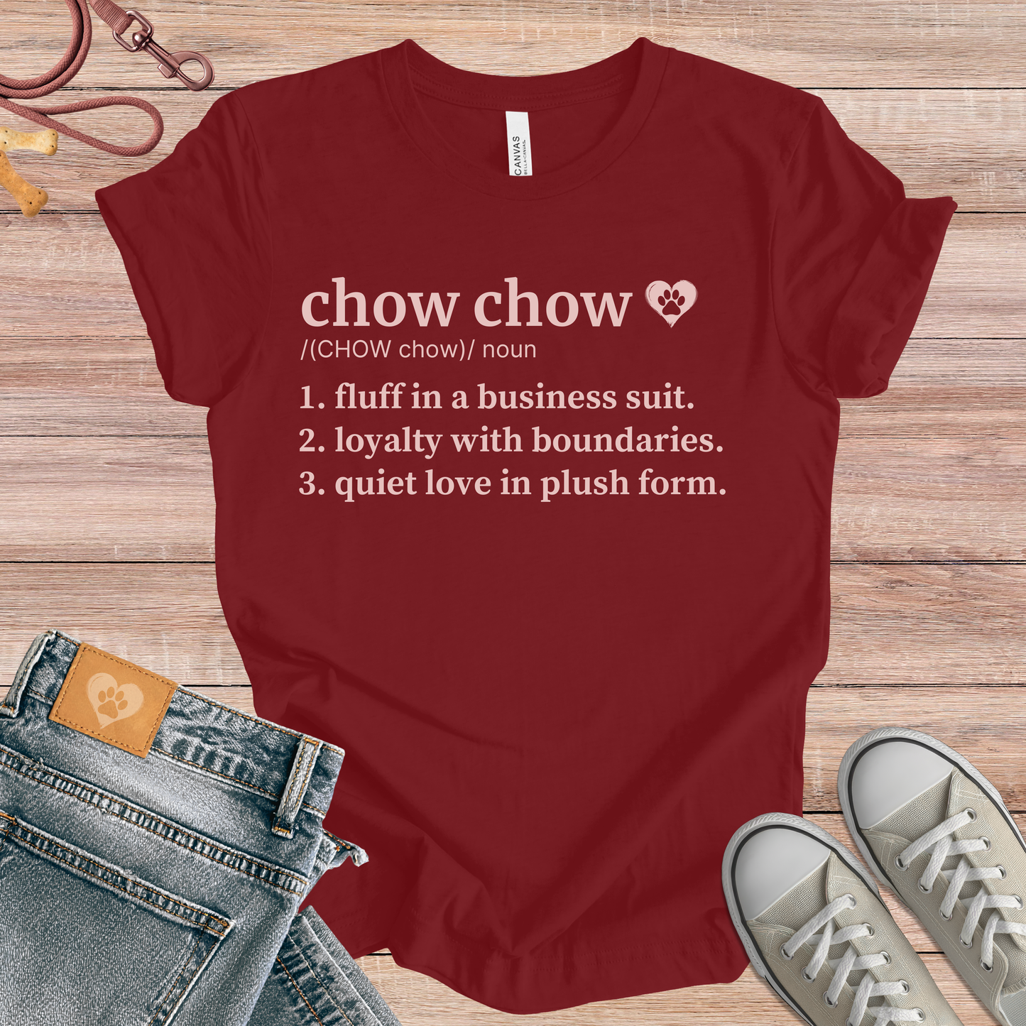 Chow Chow definition Tee dog t-shirt in Multi-Color — Paw Shaped Love