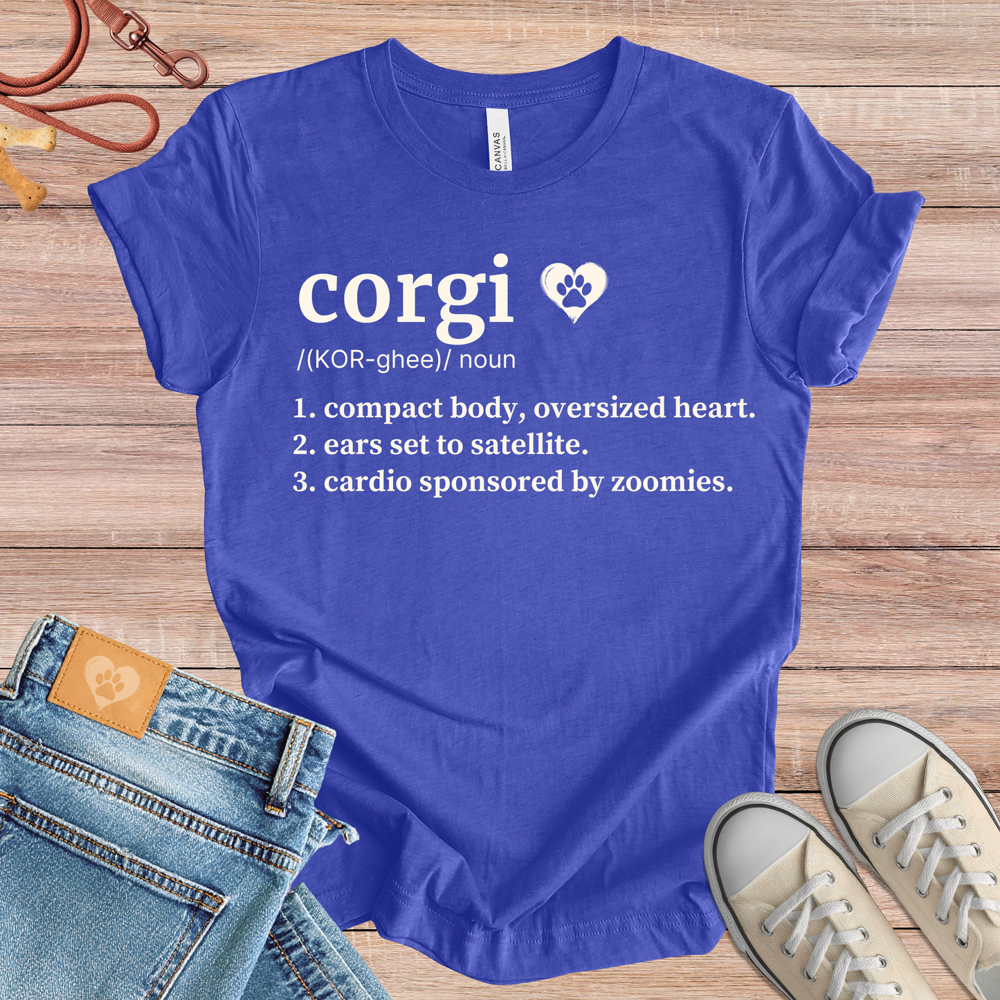 Corgi definition dog t-shirt in Multi-Color — Paw Shaped Love