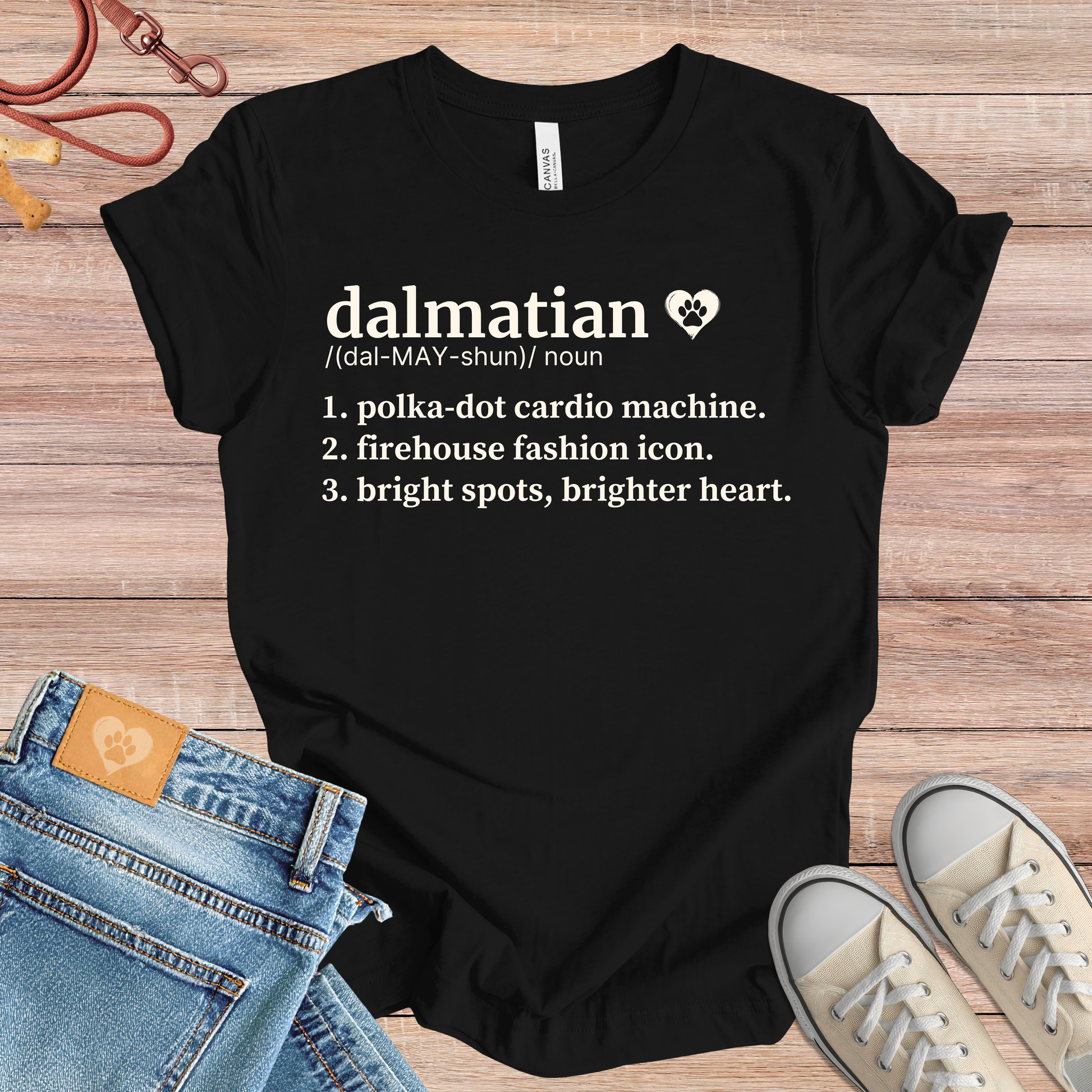 Dalmatian definition Tee dog t-shirt in Multi-Color — Paw Shaped Love