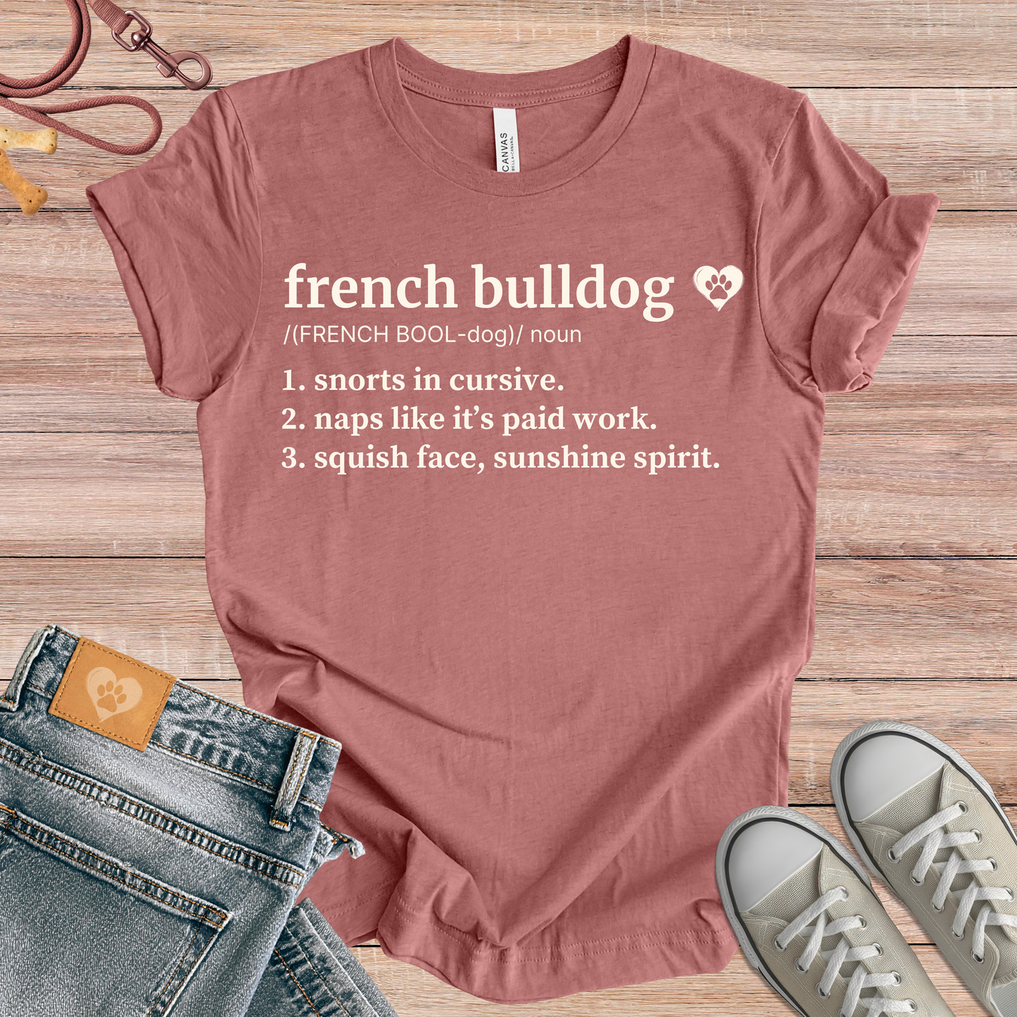 French Bulldog definition dog t-shirt in Multi-Color — Paw Shaped Love