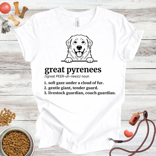 Great Pyrenees Definition | Funny Dog Lover Tee