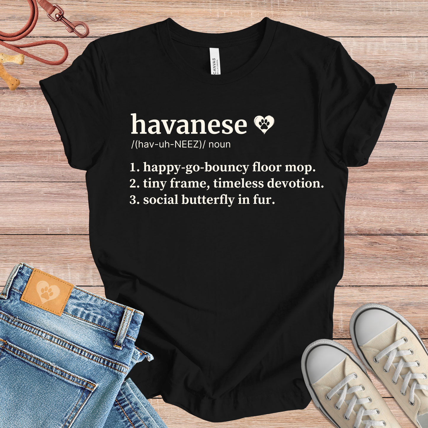 Havanese definition Tee dog t-shirt in Multi-Color — Paw Shaped Love