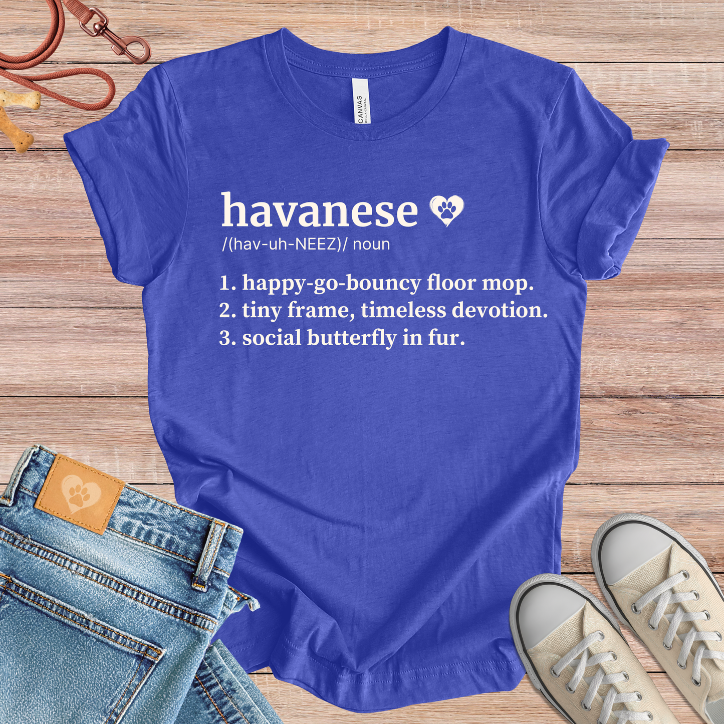 Havanese definition Tee dog t-shirt in Multi-Color — Paw Shaped Love