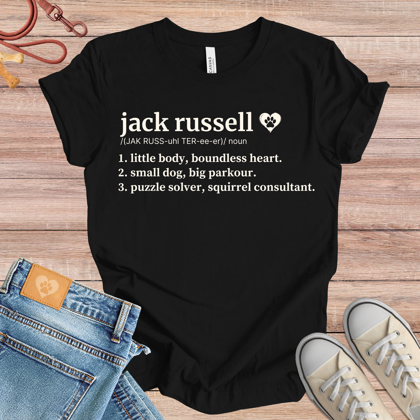 Jack Russell definition Tee dog t-shirt in Multi-Color — Paw Shaped Love
