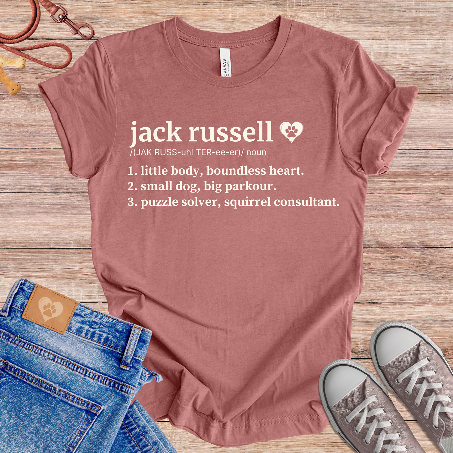 Jack Russell definition Tee dog t-shirt in Multi-Color — Paw Shaped Love