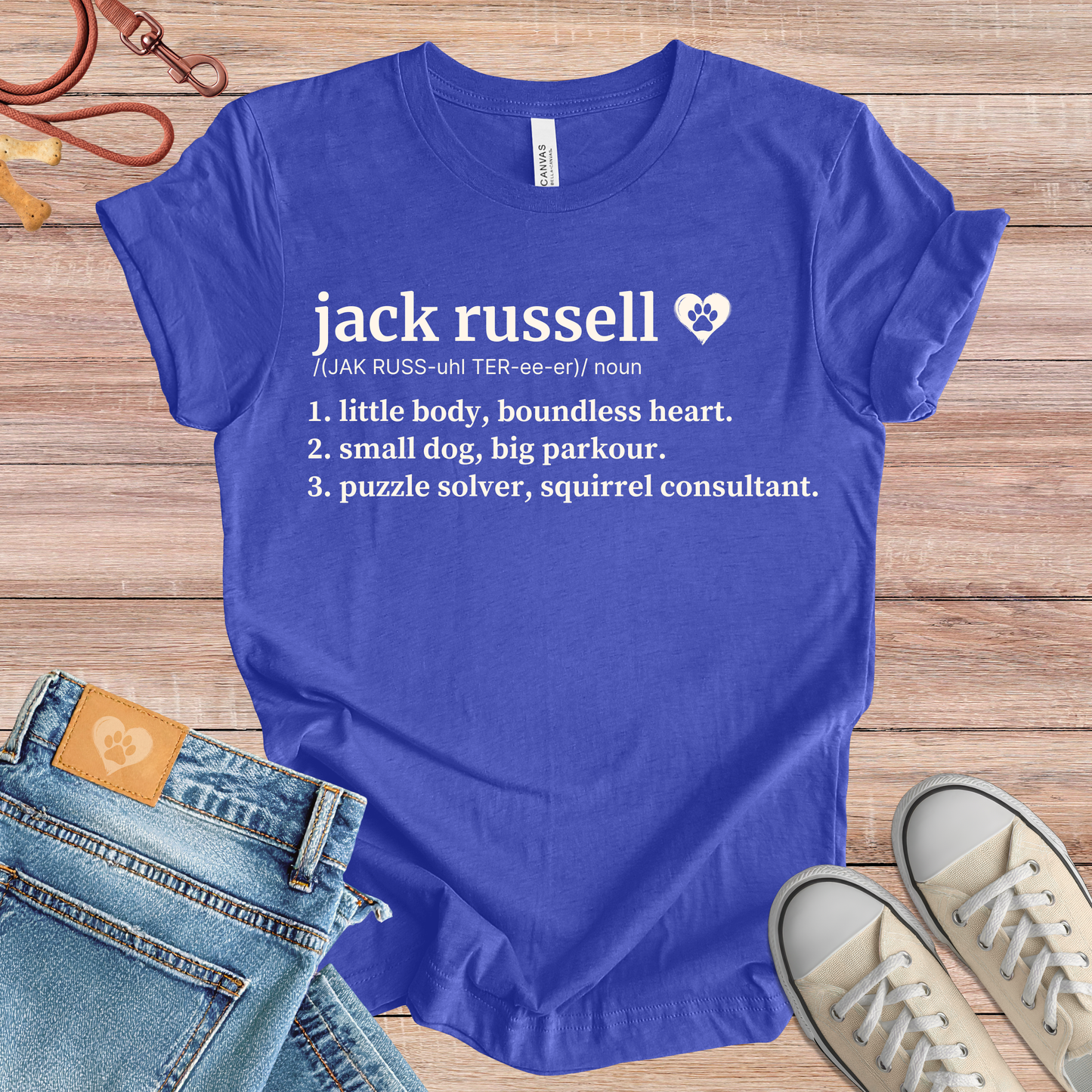 Jack Russell definition Tee dog t-shirt in Multi-Color — Paw Shaped Love