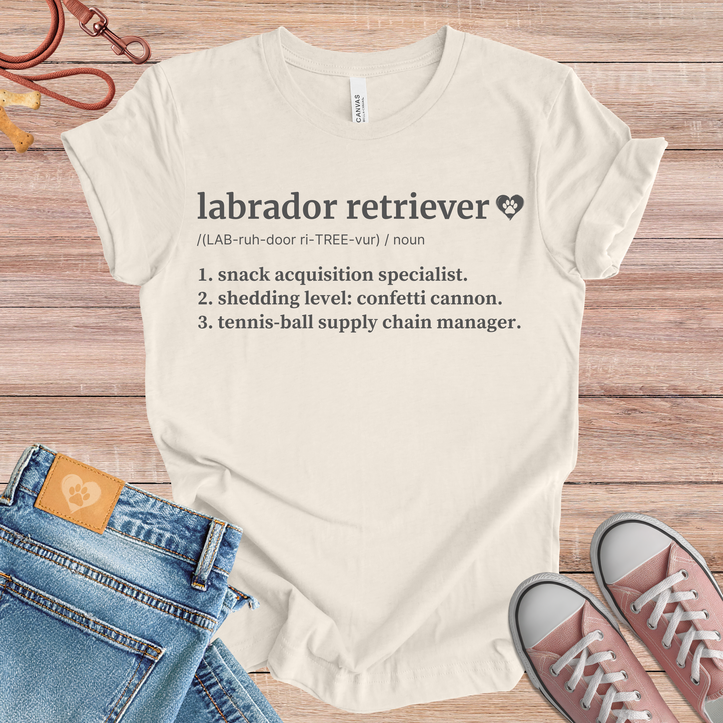 Labrador Retriever definition dog t-shirt in Multi-Color — Paw Shaped Love