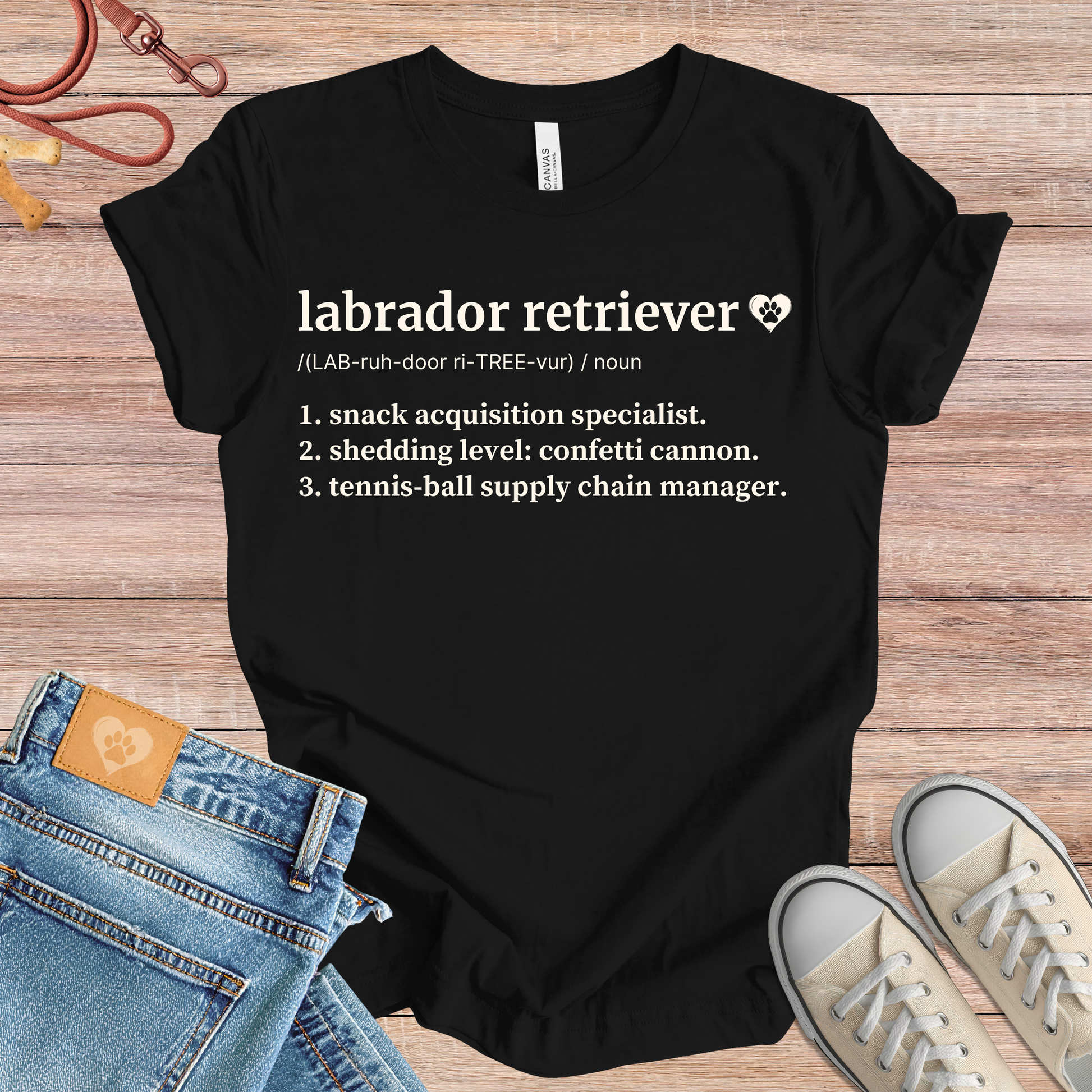 Labrador Retriever definition dog t-shirt in Multi-Color — Paw Shaped Love