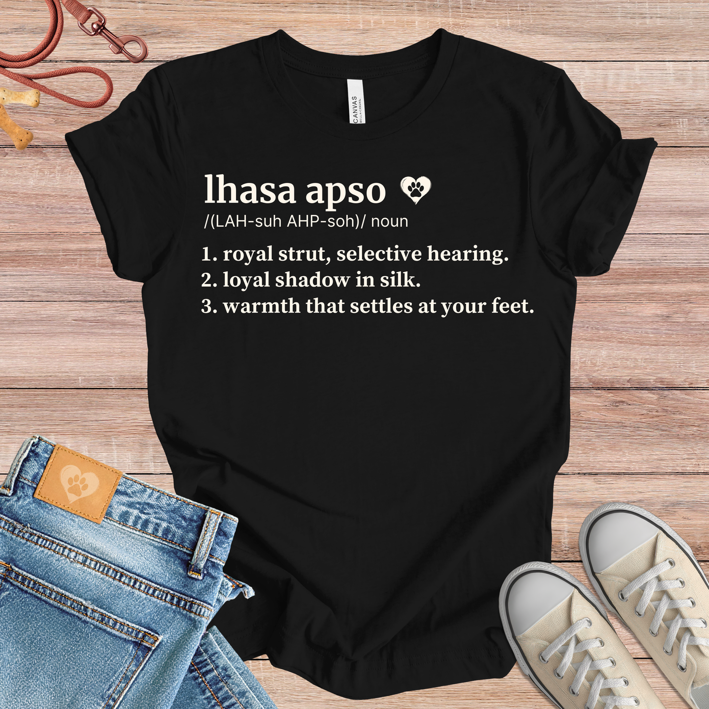 Lhasa Apso definition Tee dog t-shirt in Multi-Color — Paw Shaped Love