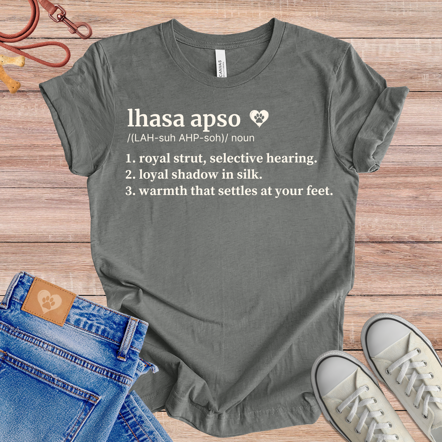 Lhasa Apso definition Tee dog t-shirt in Multi-Color — Paw Shaped Love