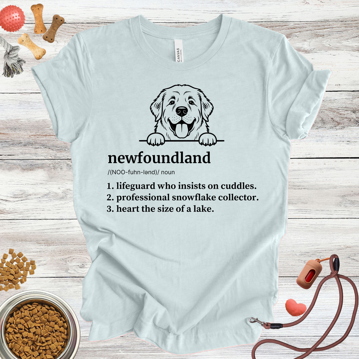 Newfoundland definition dog t-shirt in Multi-Color — Paw Shaped Love