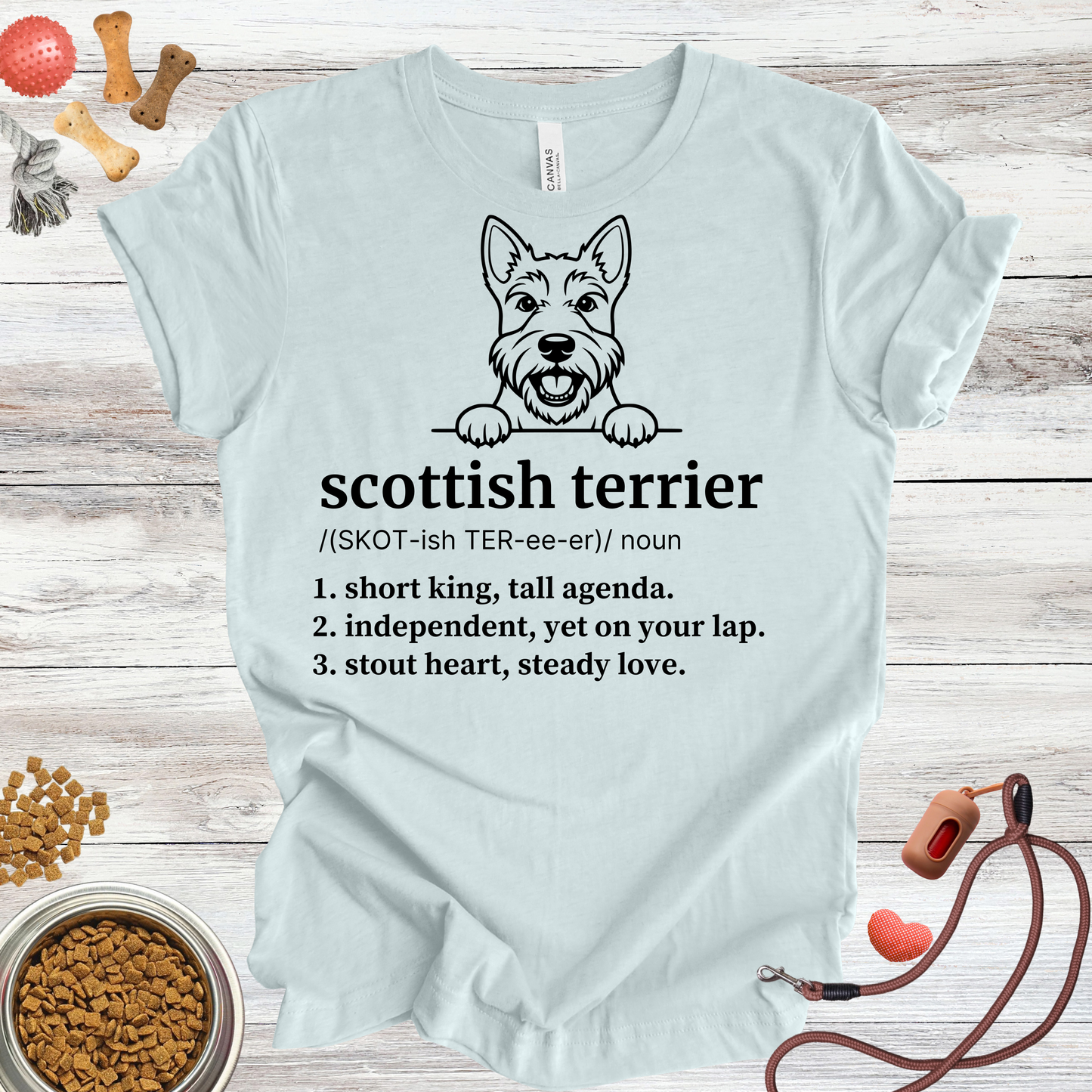 Scottish Terrier definition dog t-shirt in Multi-Color — Paw Shaped Love