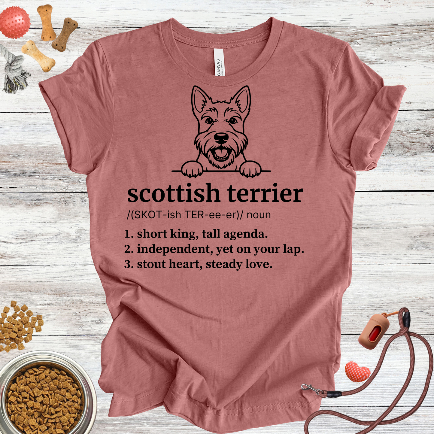 Scottish Terrier definition dog t-shirt in Multi-Color — Paw Shaped Love