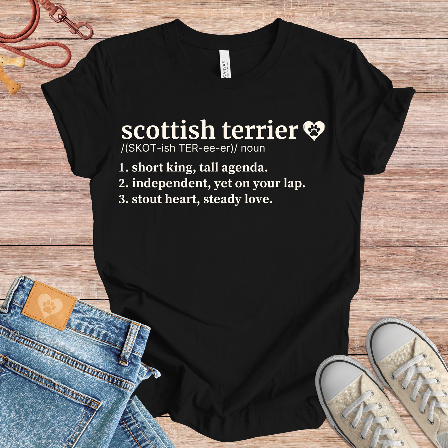 Scottish Terrier definition Tee dog t-shirt in Multi-Color — Paw Shaped Love