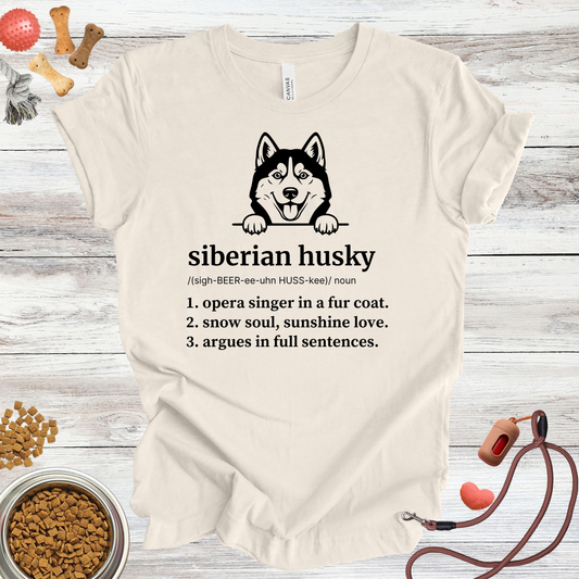 Siberian Husky Definition | Funny Dog Lover Tee