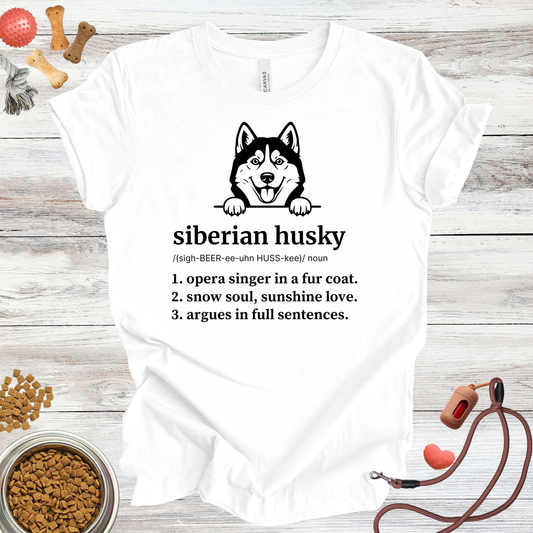 Siberian Husky Definition | Funny Dog Lover Tee