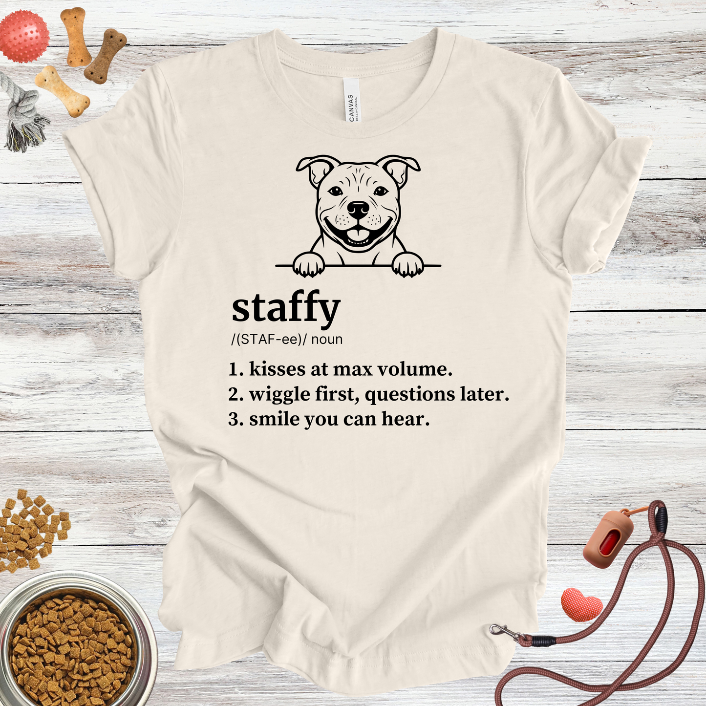 Staffy (Staffordshire Bull Terrier) Definition | Funny Dog Lover Tee