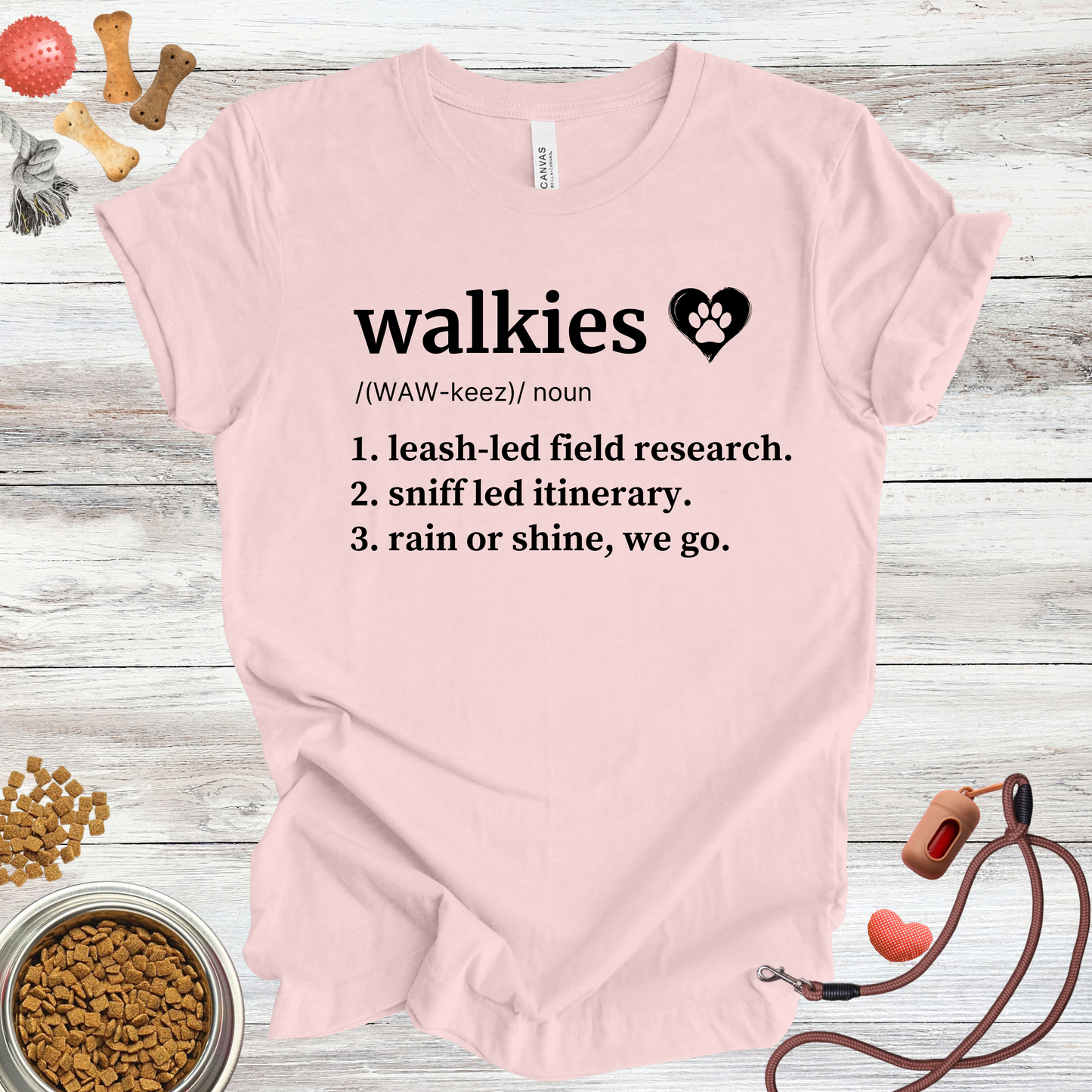 Walkies Definition | Funny Dog Lover Tee