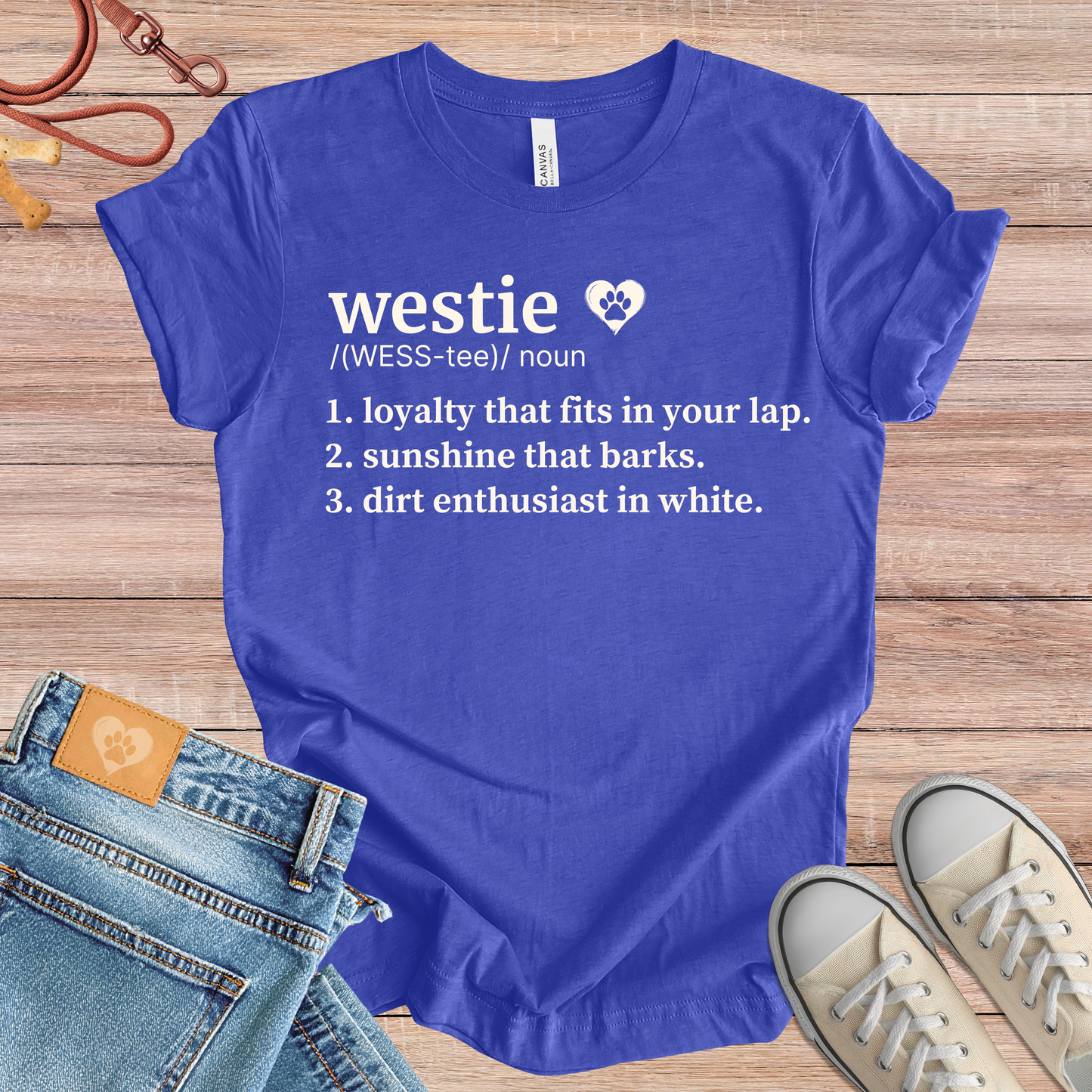 Westie definition Tee dog t-shirt in Multi-Color — Paw Shaped Love